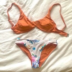 Cupshe Reversible floral bikini